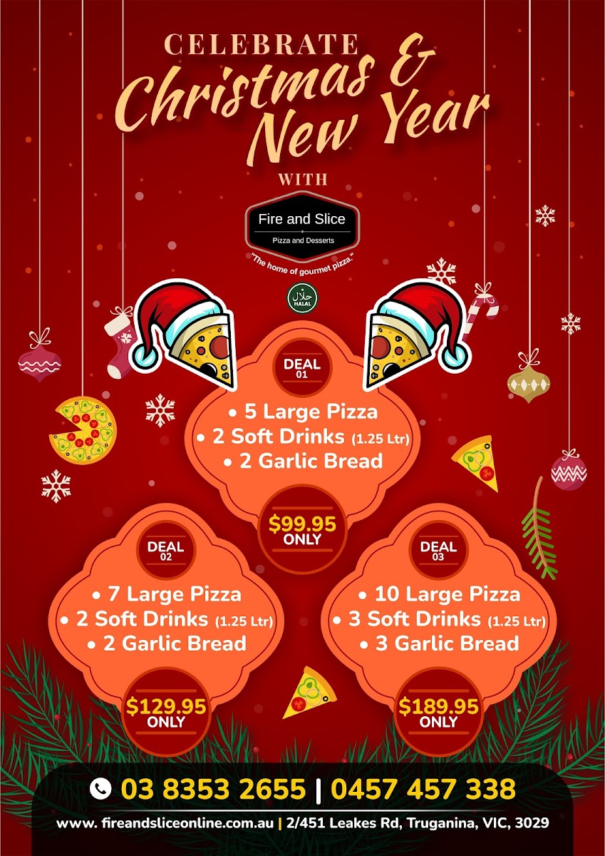 Menu Fire And Slice - Pizza, Pasta & Desserts - Truganina-10
