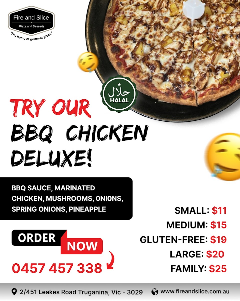 Menu Fire And Slice - Pizza, Pasta & Desserts - Truganina-2
