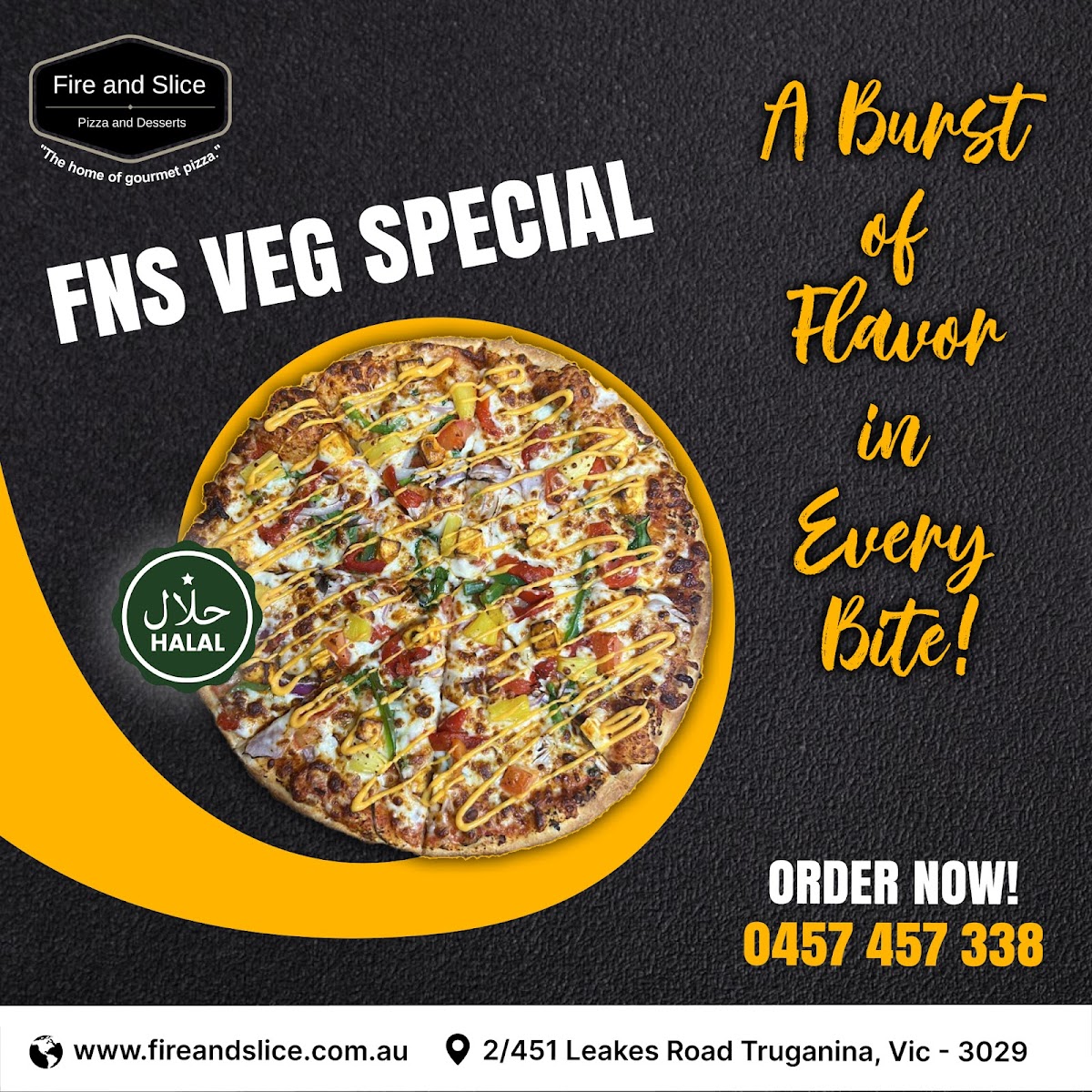 Menu Fire And Slice - Pizza, Pasta & Desserts - Truganina-4