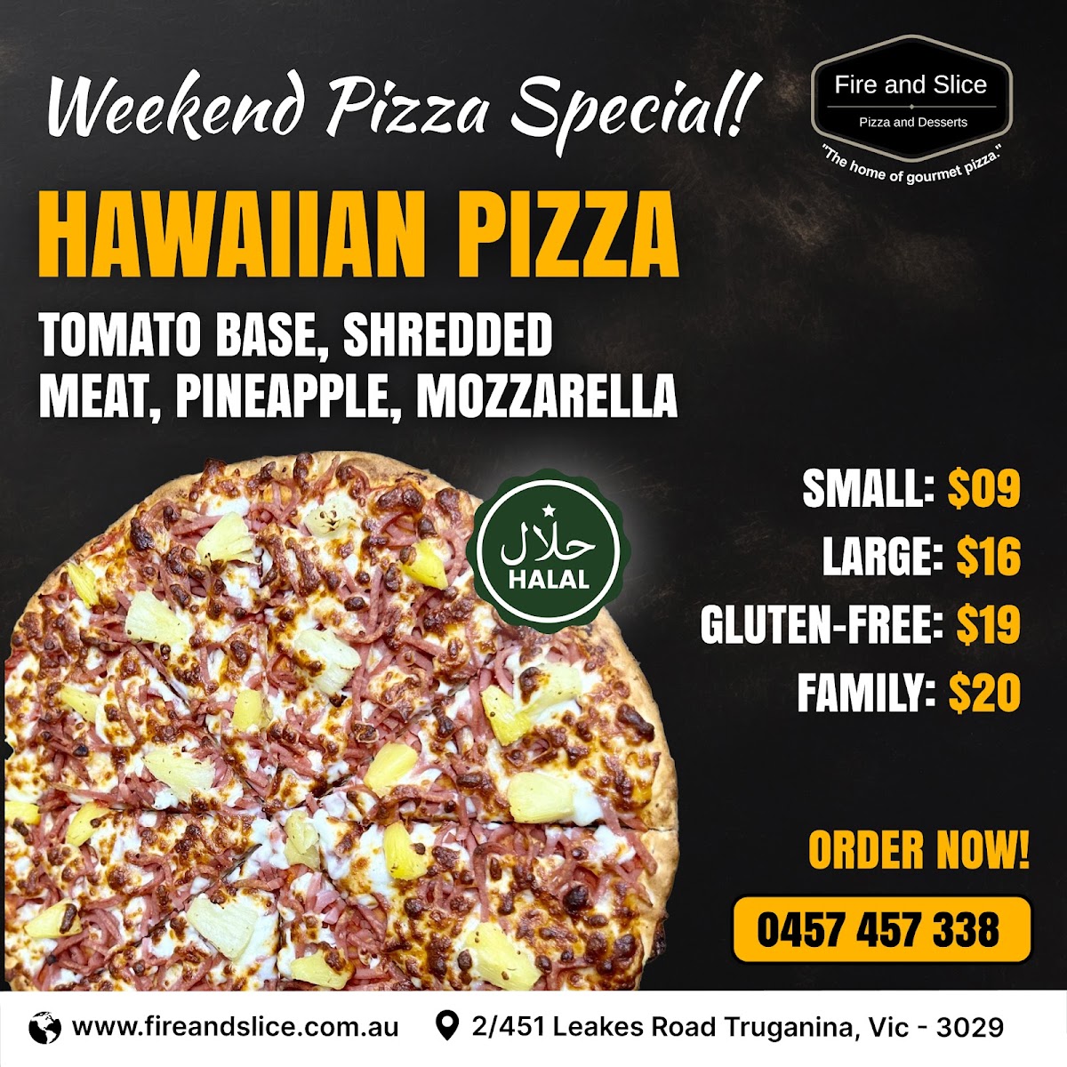 Menu Fire And Slice - Pizza, Pasta & Desserts - Truganina-7