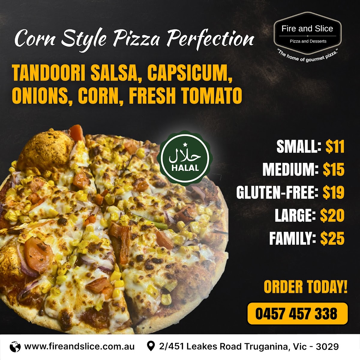 Menu Fire And Slice - Pizza, Pasta & Desserts - Truganina-8